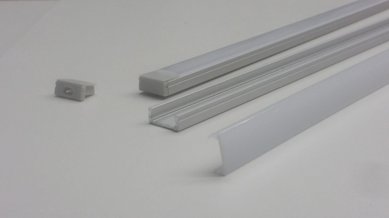 Aluminum LED Shallow Surface Track