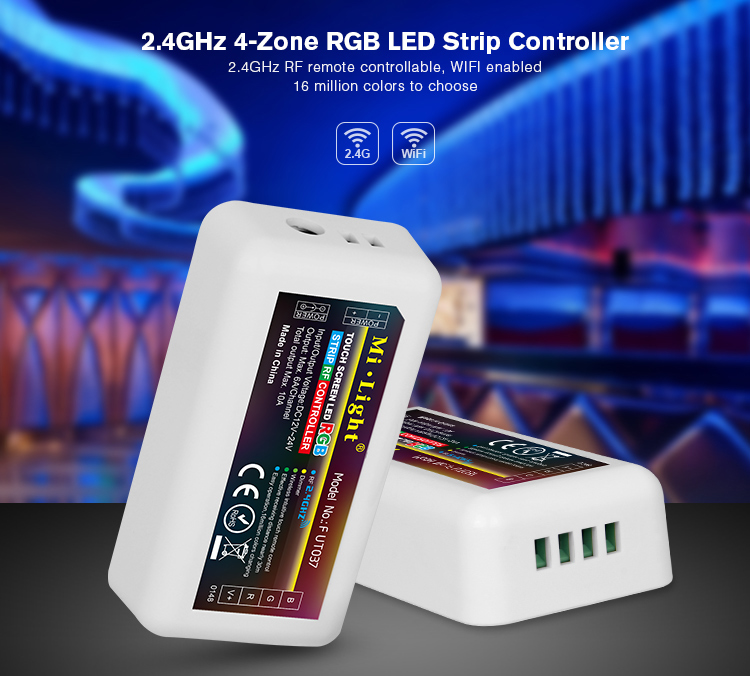 Smartphone or Tablet WiFi Compatible RGB Multi Zone Controller