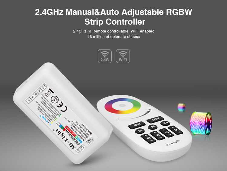 Manual&Auto Adjustable  RGBW Strip Controller