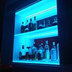 LED liquor display shelves#menu