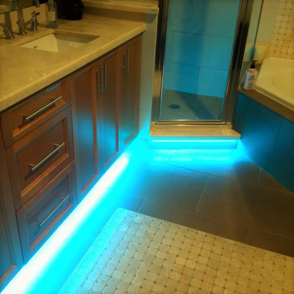 Bathroom Cabinet & Shower LED Lighting.#menu